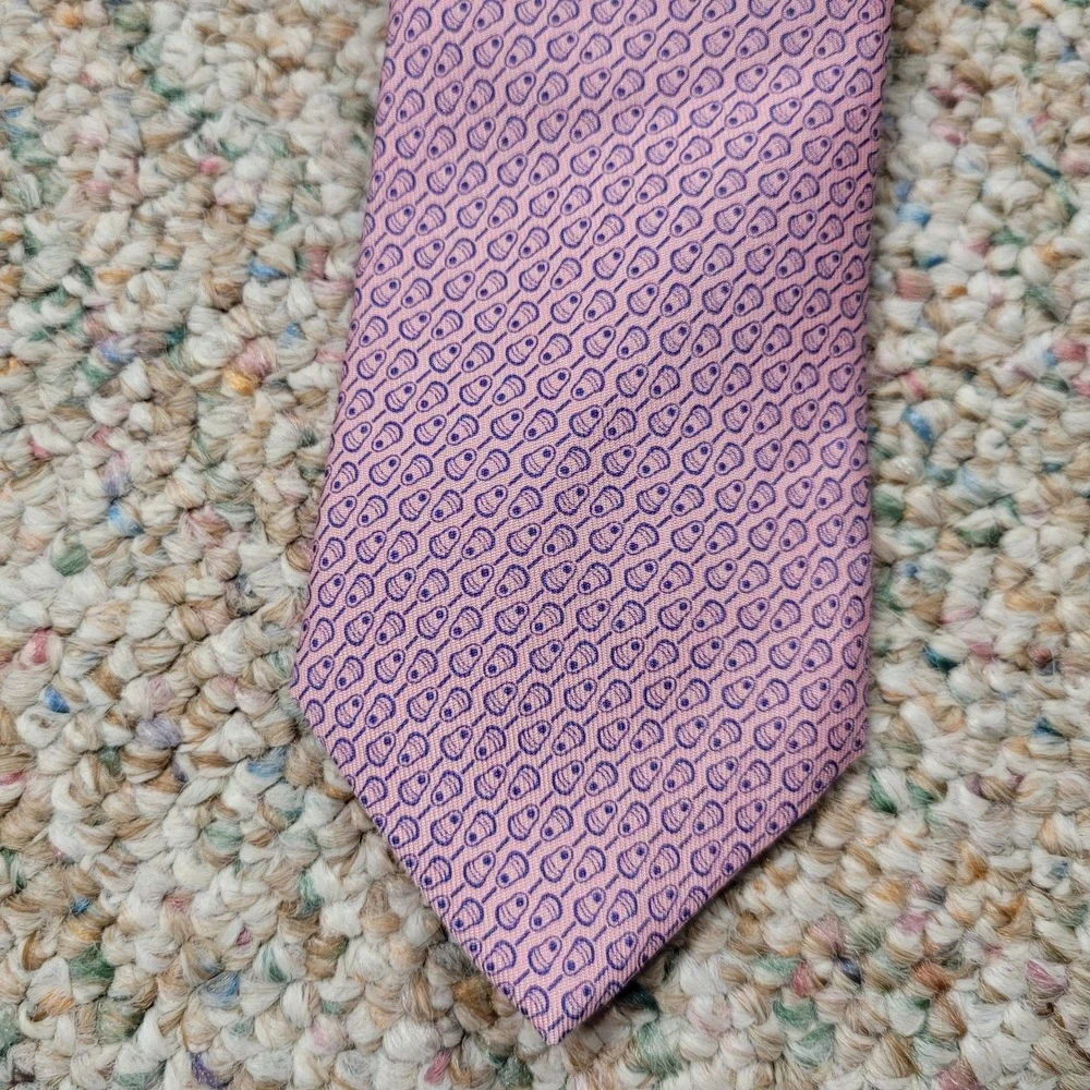 Vineyard Vines Lacrosse Stick Tie Boys OS Pink Preppy Silk Necktie Dressy